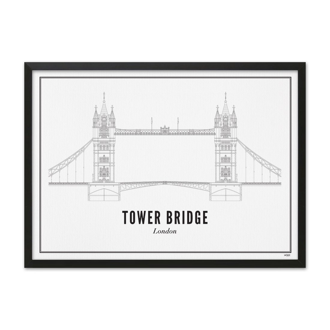 Poster of London - Tower Bridge | WIJCK.